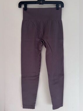 OQQ Size L Ribbed Seamless Workout High Waist Athletic Pants